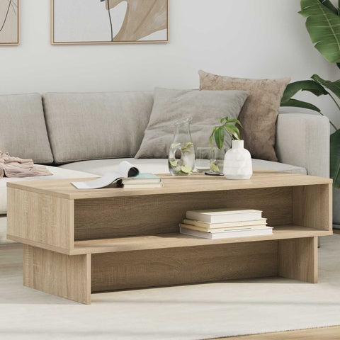 vidaXL Coffee Table Sonoma Oak 100 x 46 x 35 cm Engineered Wood