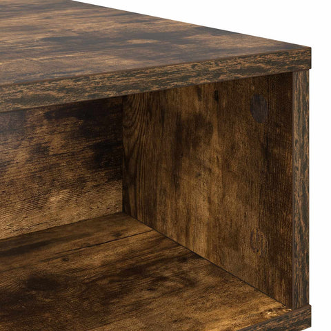 vidaXL Coffee Table Smoked Oak 100 x 46 x 35 cm Engineered Wood