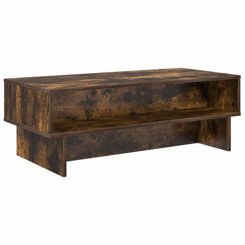 vidaXL Coffee Table Smoked Oak 100 x 46 x 35 cm Engineered Wood