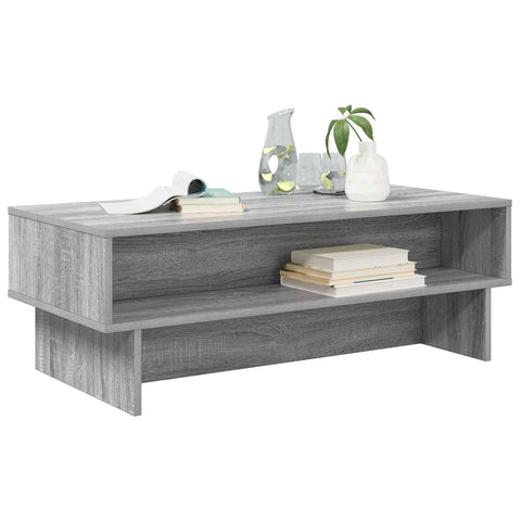 vidaXL Coffee Table Grey Sonoma 100 x 46 x 35 cm Engineered Wood