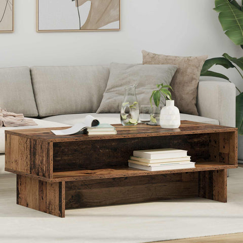 vidaXL Coffee Table Old Wood 100 x 46 x 35 cm Engineered Wood