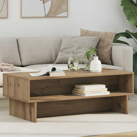 vidaXL Coffee Table Artisan Oak 100 x 46 x 35 cm Engineered Wood
