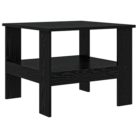 vidaXL Coffee Table Black Oak 57 x 55 x 45 cm Engineered Wood