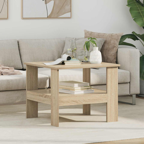 vidaXL Coffee Table Sonoma Oak 57 x 55 x 45 cm Engineered Wood