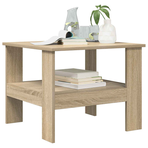 vidaXL Coffee Table Sonoma Oak 57 x 55 x 45 cm Engineered Wood