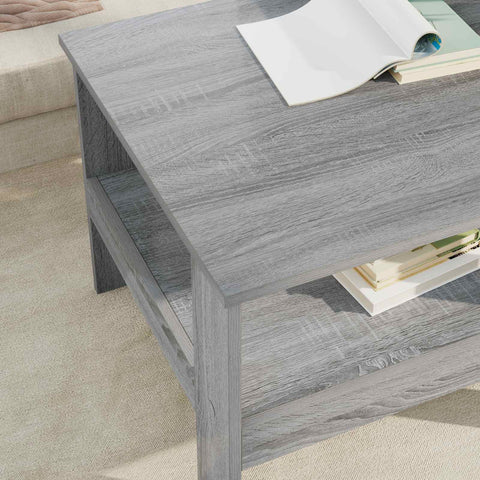vidaXL Coffee Table Grey Sonoma 57 x 55 x 45 cm Engineered Wood