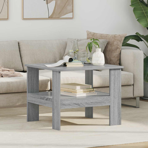 vidaXL Coffee Table Grey Sonoma 57 x 55 x 45 cm Engineered Wood