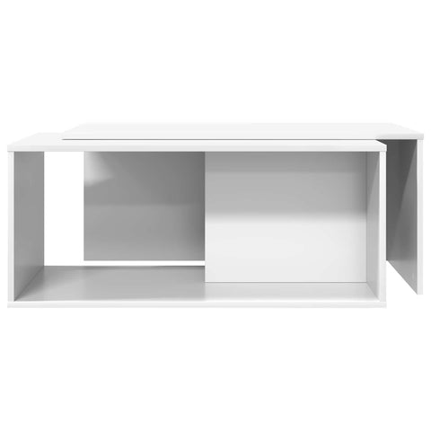 vidaXL Coffee Table Set 2 pcs White Engineered Wood