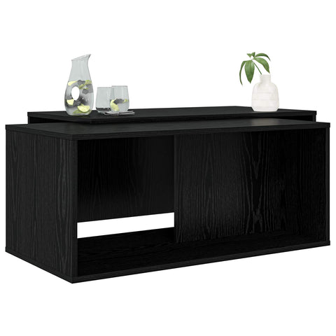 vidaXL Coffee Table Set 2 pcs Black Oak Engineered Wood