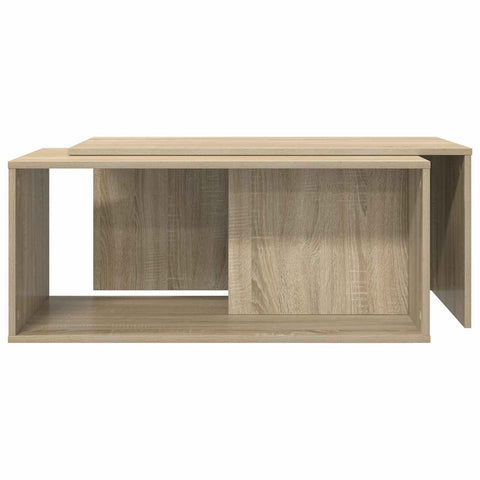 vidaXL Coffee Table Set 2 pcs Sonoma Oak Engineered Wood