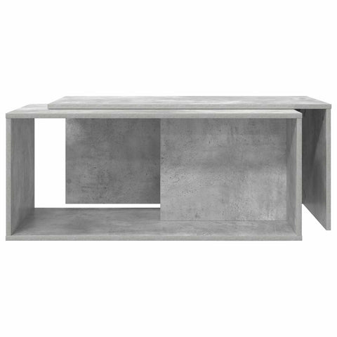 vidaXL Coffee Table Set 2 pcs Concrete Grey Engineered Wood