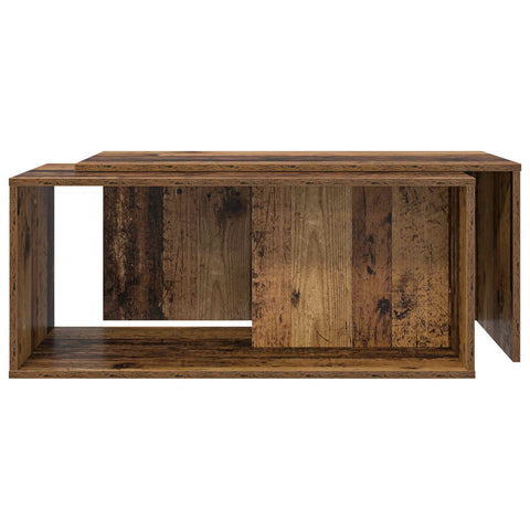 vidaXL Coffee Table Set 2 pcs Old Wood Engineered Wood