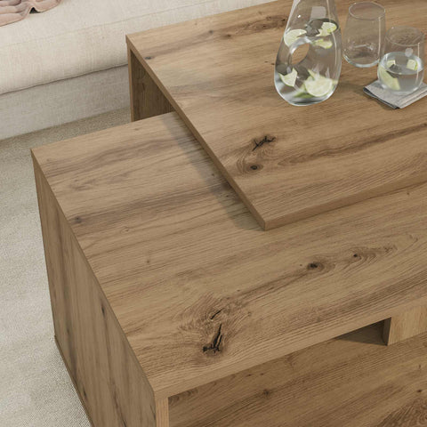 vidaXL Coffee Table Set 2 pcs Artisan Oak Engineered Wood