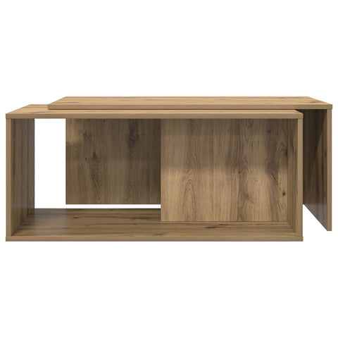 vidaXL Coffee Table Set 2 pcs Artisan Oak Engineered Wood