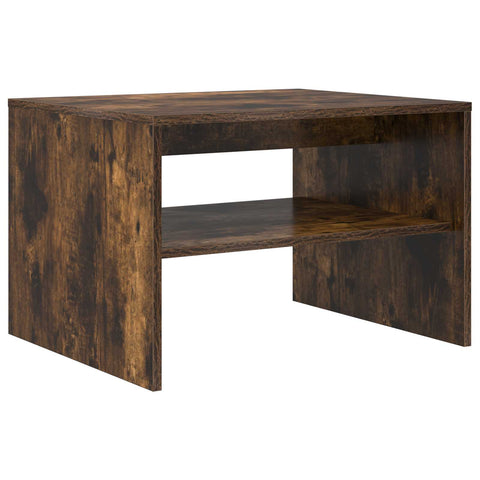 vidaXL Coffee Table Smoked Oak 60 x 50 x 40 cm Engineered Wood