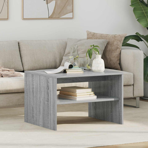 vidaXL Coffee Table Grey Sonoma 60 x 50 x 40 cm Engineered Wood
