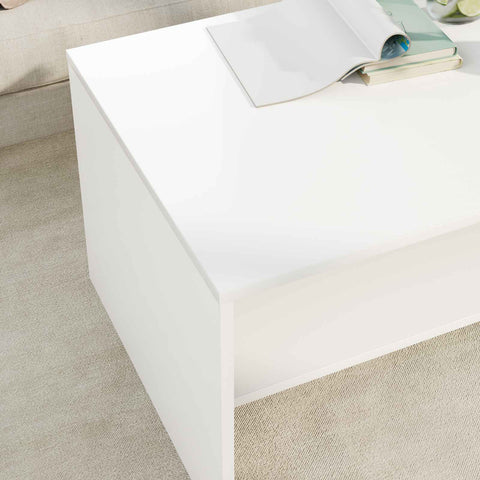 vidaXL Coffee Table White 80 x 50 x 40 cm Engineered Wood