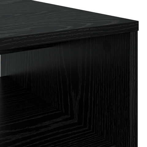 vidaXL Coffee Table Black Oak 80 x 50 x 40 cm Engineered Wood