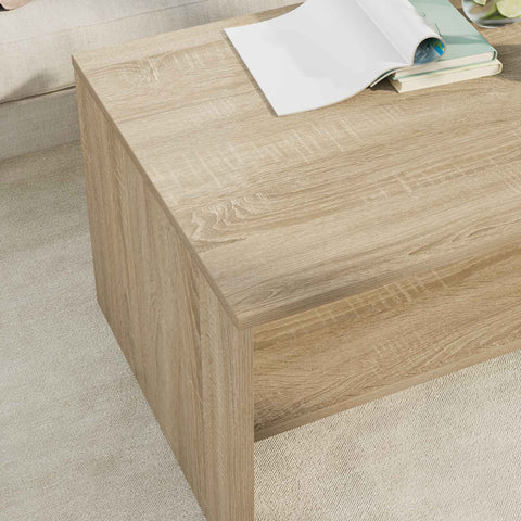 vidaXL Coffee Table Sonoma Oak 80 x 50 x 40 cm Engineered Wood