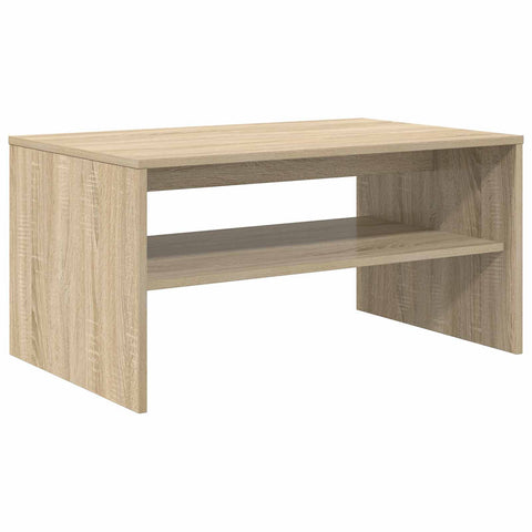 vidaXL Coffee Table Sonoma Oak 80 x 50 x 40 cm Engineered Wood