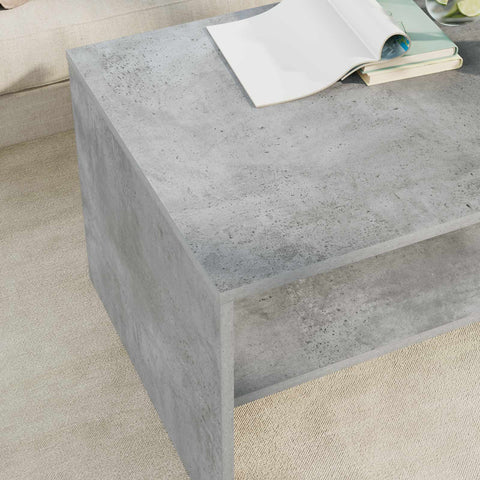 vidaXL Coffee Table Concrete Grey 80 x 50 x 40 cm Engineered Wood