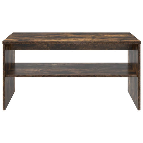 vidaXL Coffee Table Smoked Oak 80 x 50 x 40 cm Engineered Wood