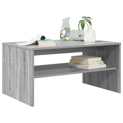 vidaXL Coffee Table Grey Sonoma 80 x 50 x 40 cm Engineered Wood