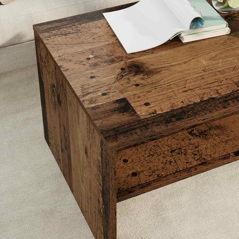 vidaXL Coffee Table Old Wood 80 x 50 x 40 cm Engineered Wood