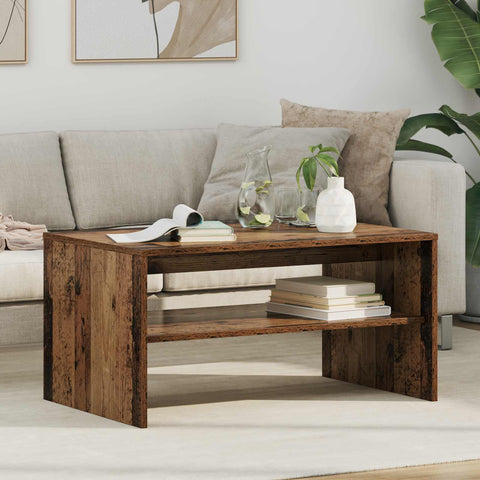 vidaXL Coffee Table Old Wood 80 x 50 x 40 cm Engineered Wood