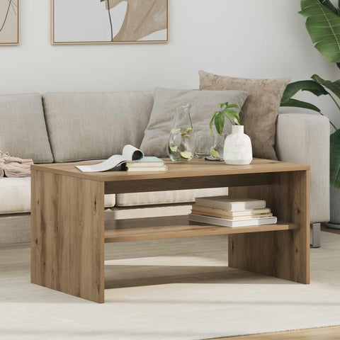 vidaXL Coffee Table Artisan Oak 80 x 50 x 40 cm Engineered Wood