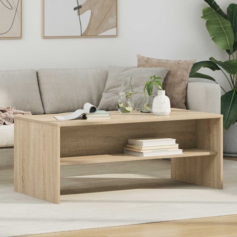 vidaXL Coffee Table Sonoma Oak 100 x 50 x 40 cm Engineered Wood