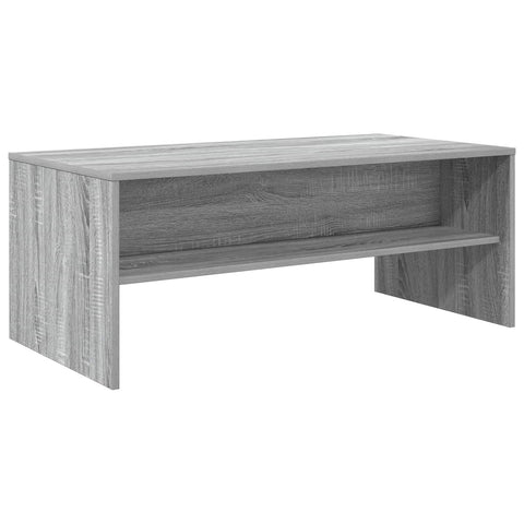 vidaXL Coffee Table Grey Sonoma 100 x 50 x 40 cm Engineered Wood