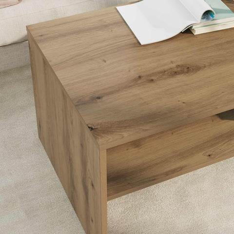 vidaXL Coffee Table Artisan Oak 100 x 50 x 40 cm Engineered Wood