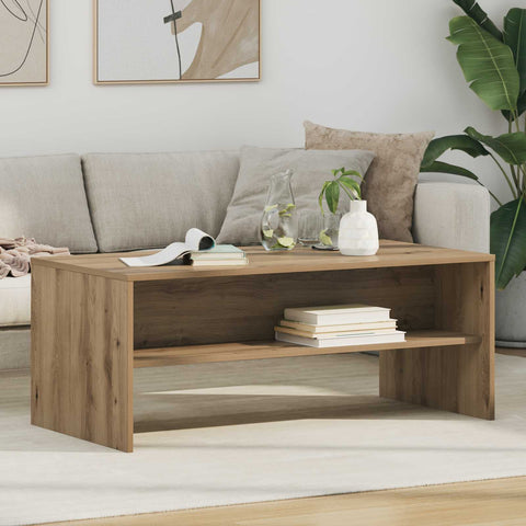 vidaXL Coffee Table Artisan Oak 100 x 50 x 40 cm Engineered Wood