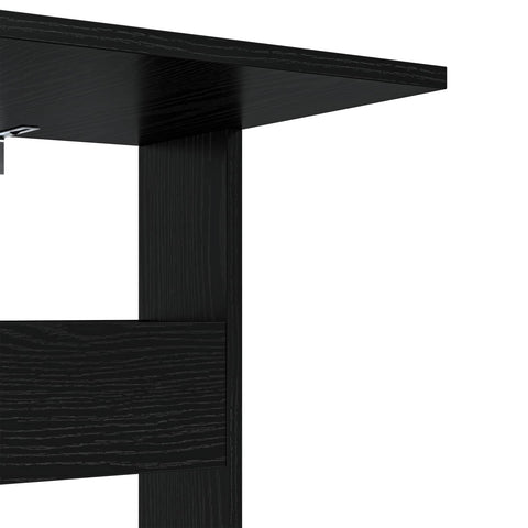 vidaXL Side Table Black Oak 40 x 35 x 60.5 cm Engineered Wood