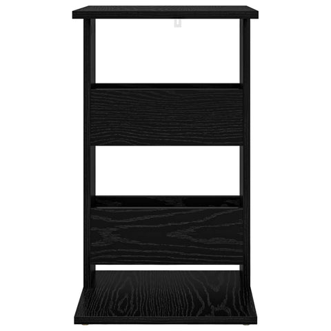 vidaXL Side Table Black Oak 40 x 35 x 60.5 cm Engineered Wood