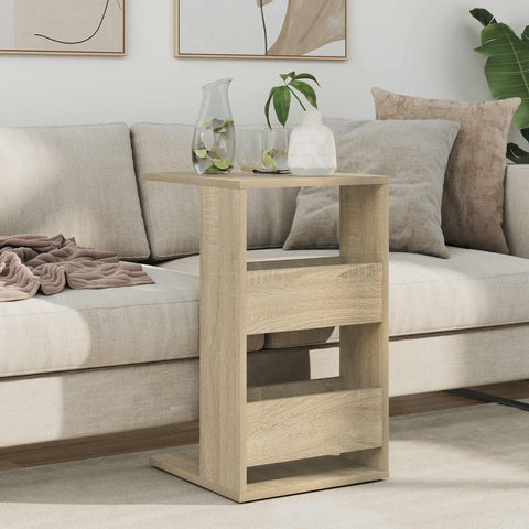 vidaXL Side Table Sonoma Oak 40 x 35 x 60.5 cm Engineered Wood