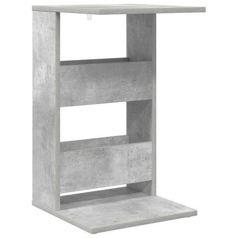 vidaXL Side Table Concrete Grey 40 x 35 x 60.5 cm Engineered Wood