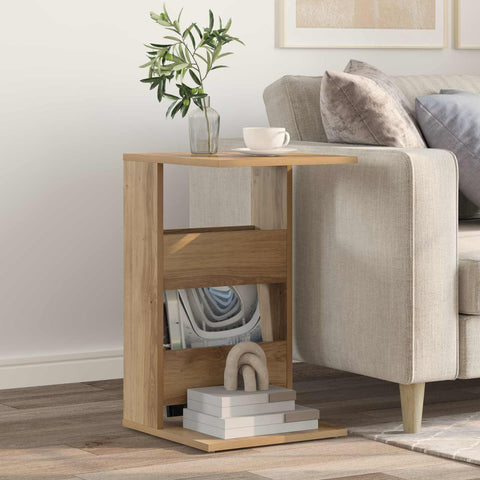 vidaXL Side Table Artisan Oak 40 x 35 x 60.5 cm Engineered Wood