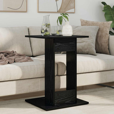 vidaXL Side Table Black Oak 45 x 40 x 62.5 cm Engineered Wood