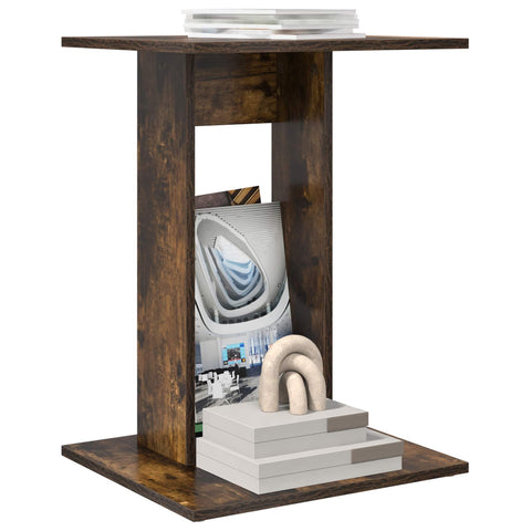 vidaXL Side Table Smoked Oak 45 x 40 x 62.5 cm Engineered Wood