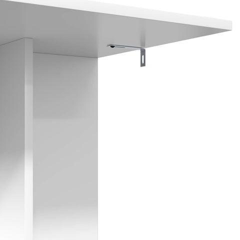 vidaXL Side Table White 45 x 40 x 62.5 cm Engineered Wood