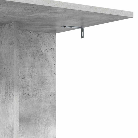 vidaXL Side Table Concrete Grey 45 x 40 x 62.5 cm Engineered Wood