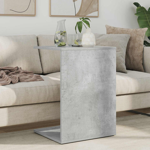 vidaXL Side Table Concrete Grey 45 x 40 x 62.5 cm Engineered Wood
