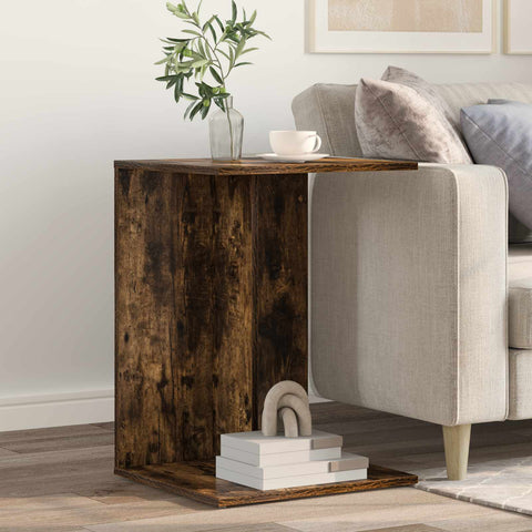 vidaXL Side Table Smoked Oak 45 x 40 x 62.5 cm Engineered Wood