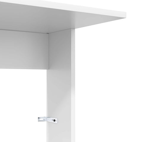 vidaXL Side Table White 40 x 38 x 62.5 cm Engineered Wood