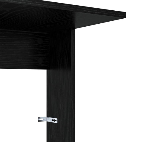 vidaXL Side Table Black Oak 40 x 38 x 62.5 cm Engineered Wood
