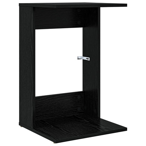 vidaXL Side Table Black Oak 40 x 38 x 62.5 cm Engineered Wood