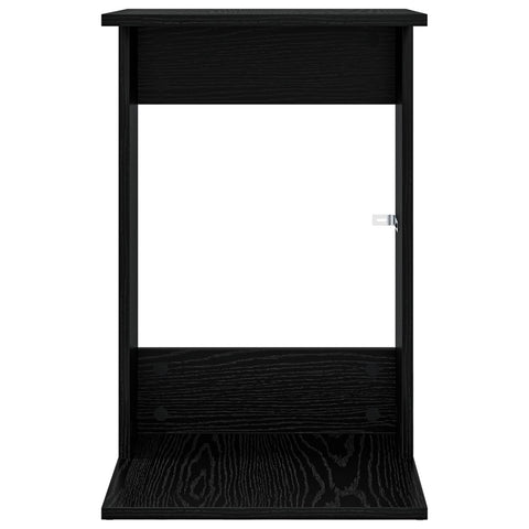 vidaXL Side Table Black Oak 40 x 38 x 62.5 cm Engineered Wood