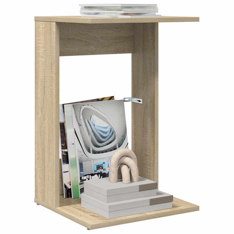 vidaXL Side Table Sonoma Oak 40 x 38 x 62.5 cm Engineered Wood